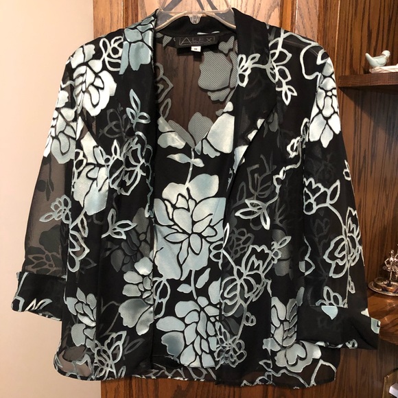 Alex Evenings Tops | Special Occasion Twin Set | Color: Black | Size: M | Monday155's Closet